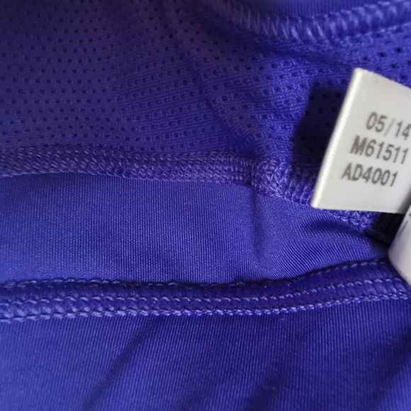 Adidas techfit Medium Compression climacool Purple Sports Bra in Size XS - Picture 8 of 10